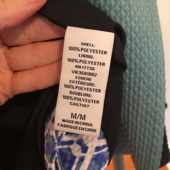 Blue & green patterned jacket - Picture 6 of 8